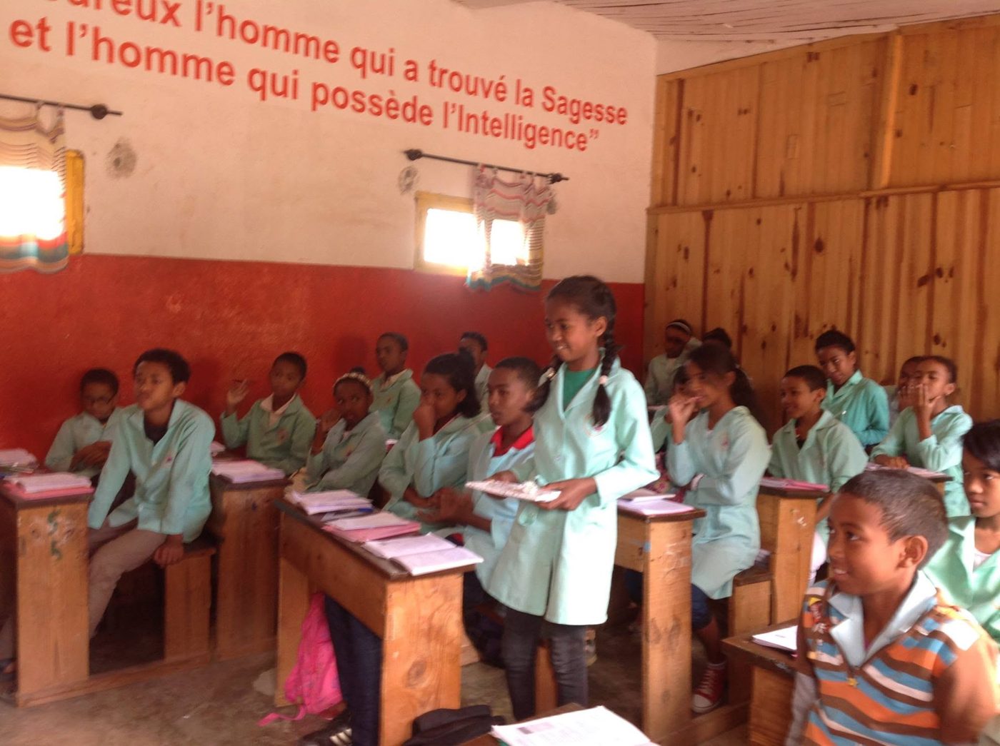 Pupils in class during a workshop
